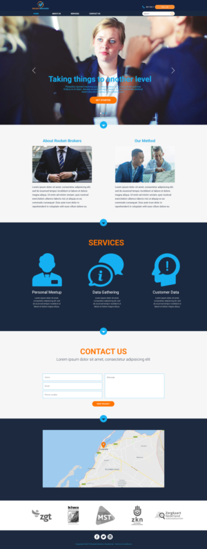 Landing Page Design by Yale Condor for ROCKET BROKERS | Design #22461308
