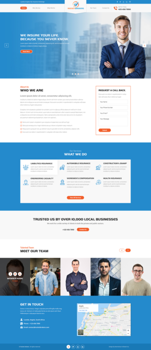 Landing Page Design by Grewal for ROCKET BROKERS | Design #22453347