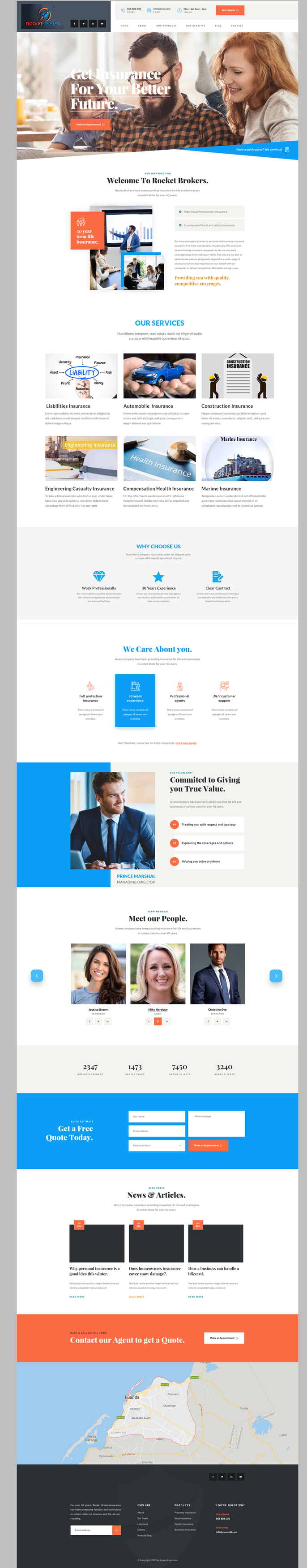 Landing Page Design by Saqlain_Umer for ROCKET BROKERS | Design #22476747