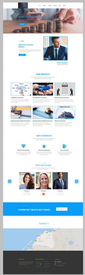 Design de Page d'Accueil par Saqlain_Umer pour ROCKET BROKERS | Design : #22477497