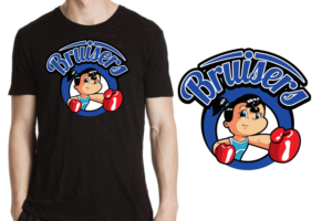 Girl Boxer mascot for all girls high school.  a "Bruiser"