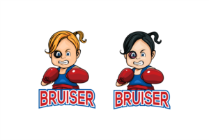 Girl Boxer mascot for all girls high school.  a 