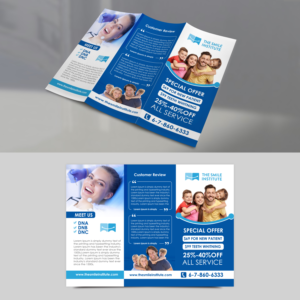 Trifold flyer for our dental clinic (the Smile Institute) | Flyer-Design von TuktukiShree