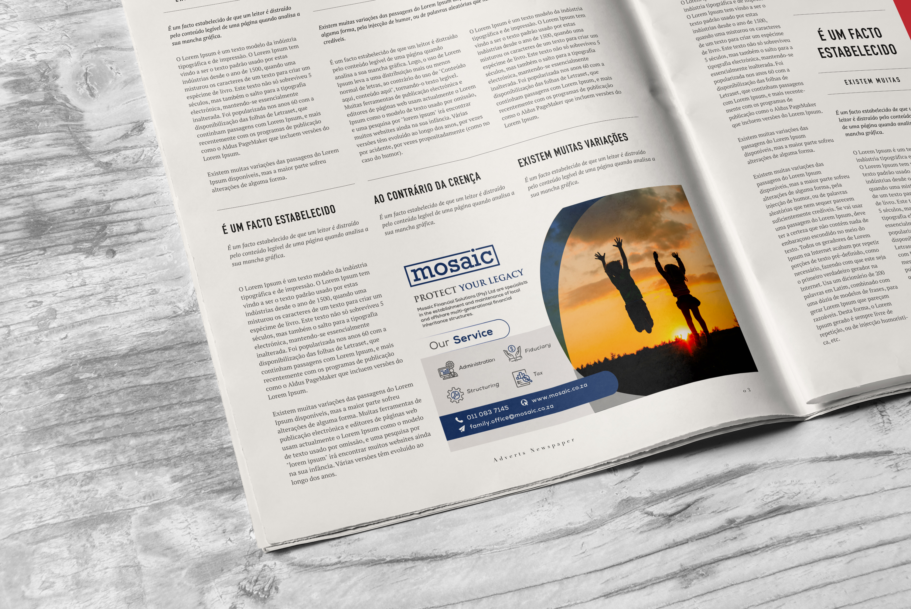 Newspaper Ad Design by turtle.des for Mosaic Financial Solutions (Pty) Ltd | Design #22454168