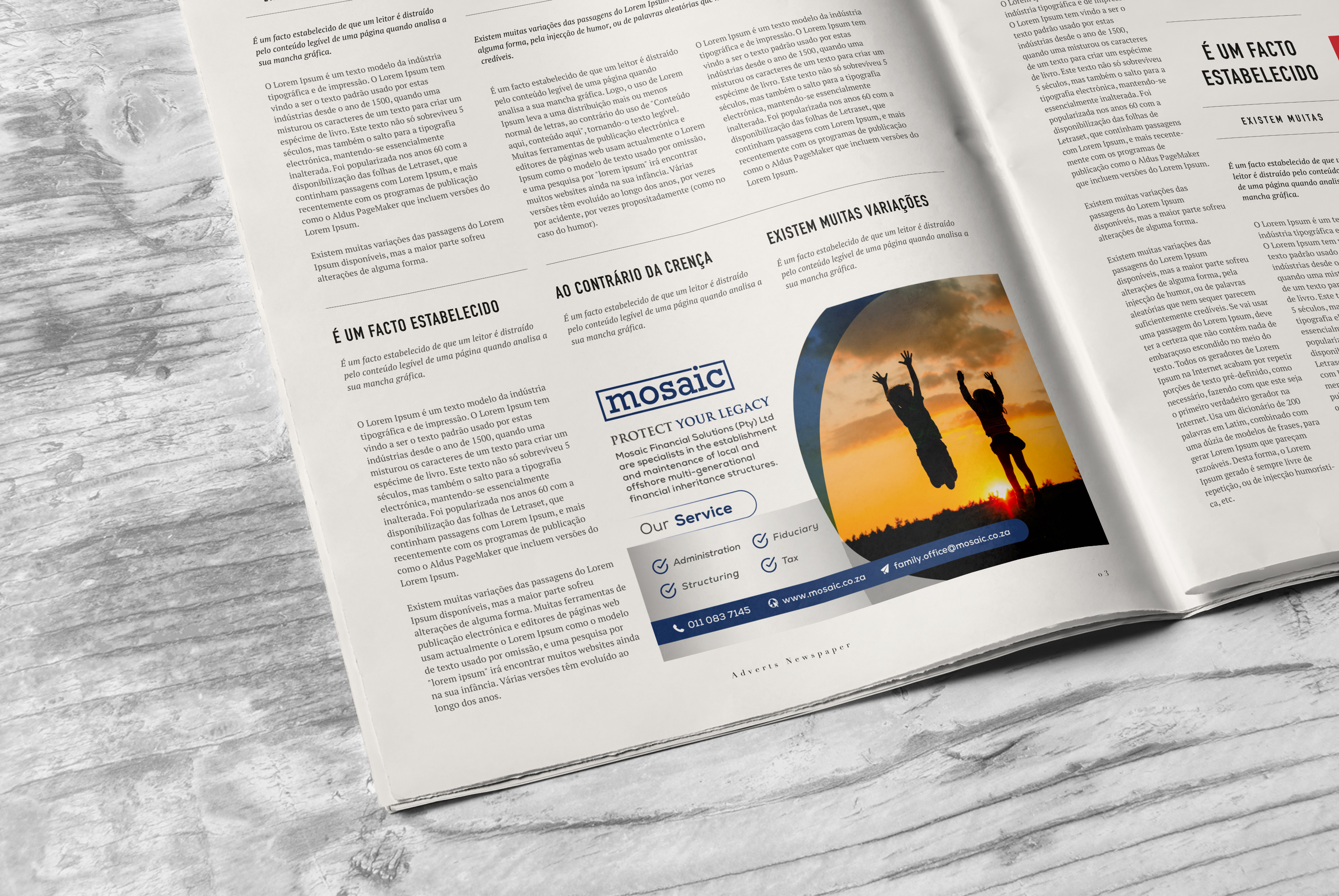 Newspaper Ad Design by turtle.des for Mosaic Financial Solutions (Pty) Ltd | Design #22455429