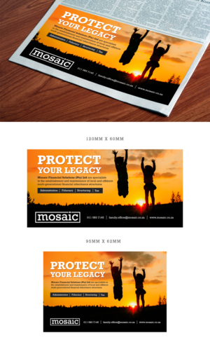 Newspaper Ad Design by Deepak_9_Malhotra for Mosaic Financial Solutions (Pty) Ltd | Design: #22455046