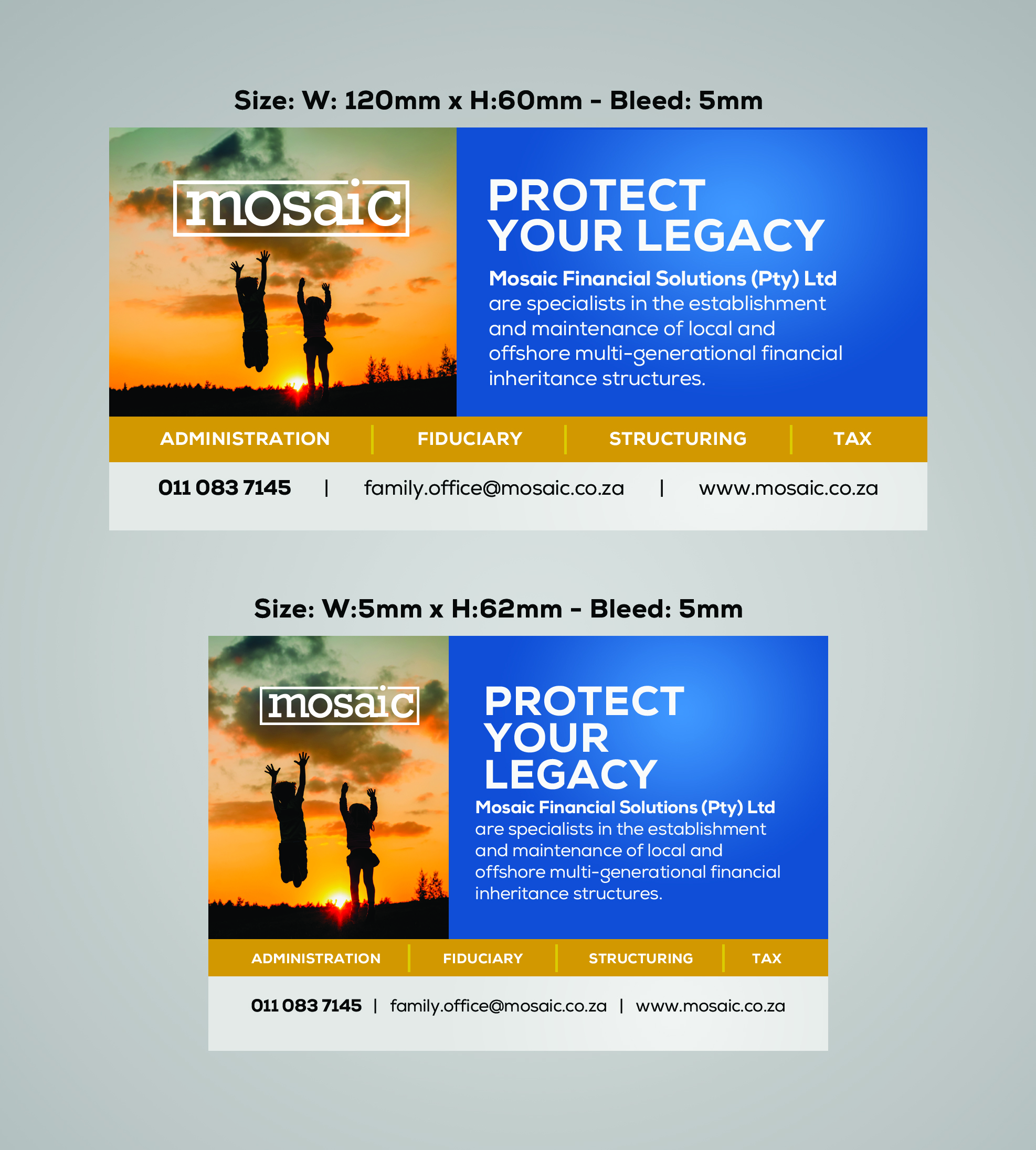 Newspaper Ad Design by IG Creative Solutions for Mosaic Financial Solutions (Pty) Ltd | Design #22453657