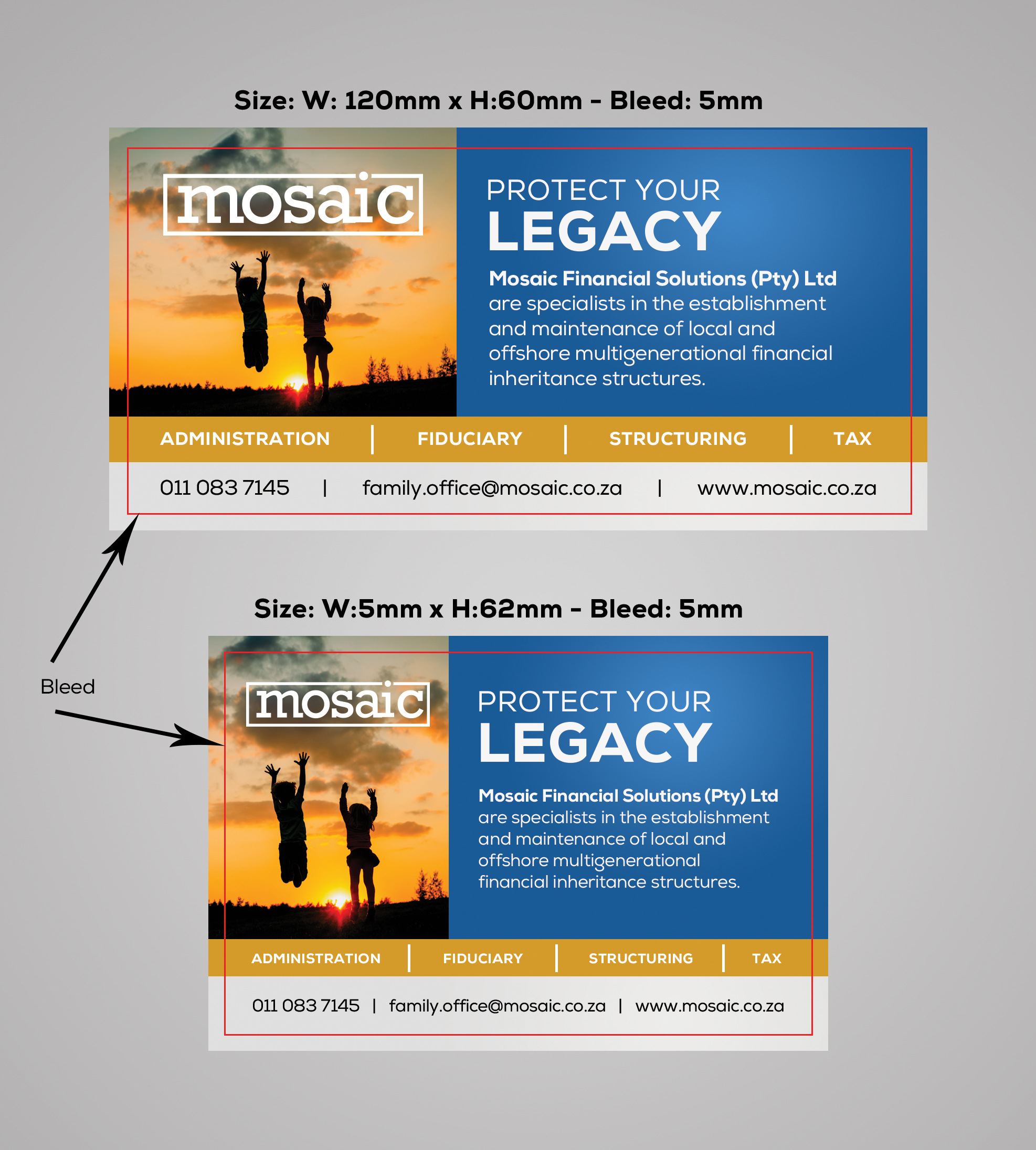 Design Annonce  par IG Creative Solutions pour Mosaic Financial Solutions (Pty) Ltd | Design #22455381