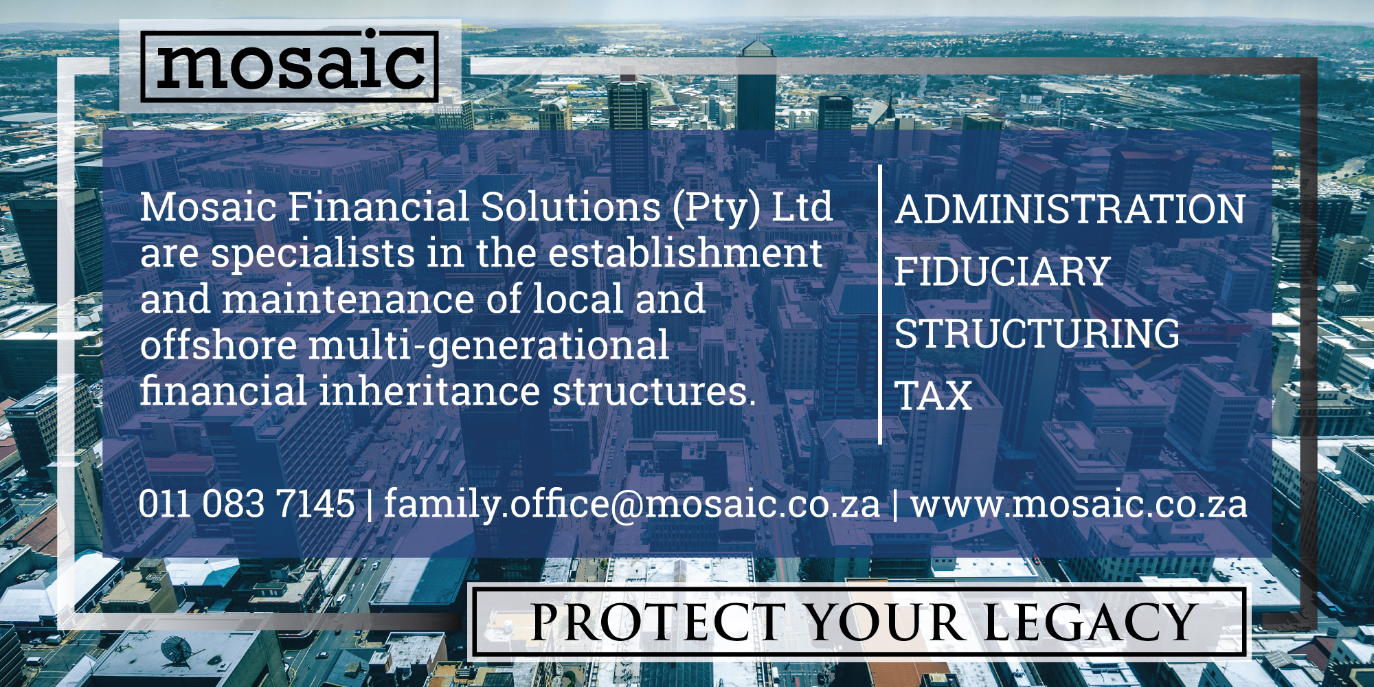 Newspaper Ad Design by cristian lee for Mosaic Financial Solutions (Pty) Ltd | Design #22446253