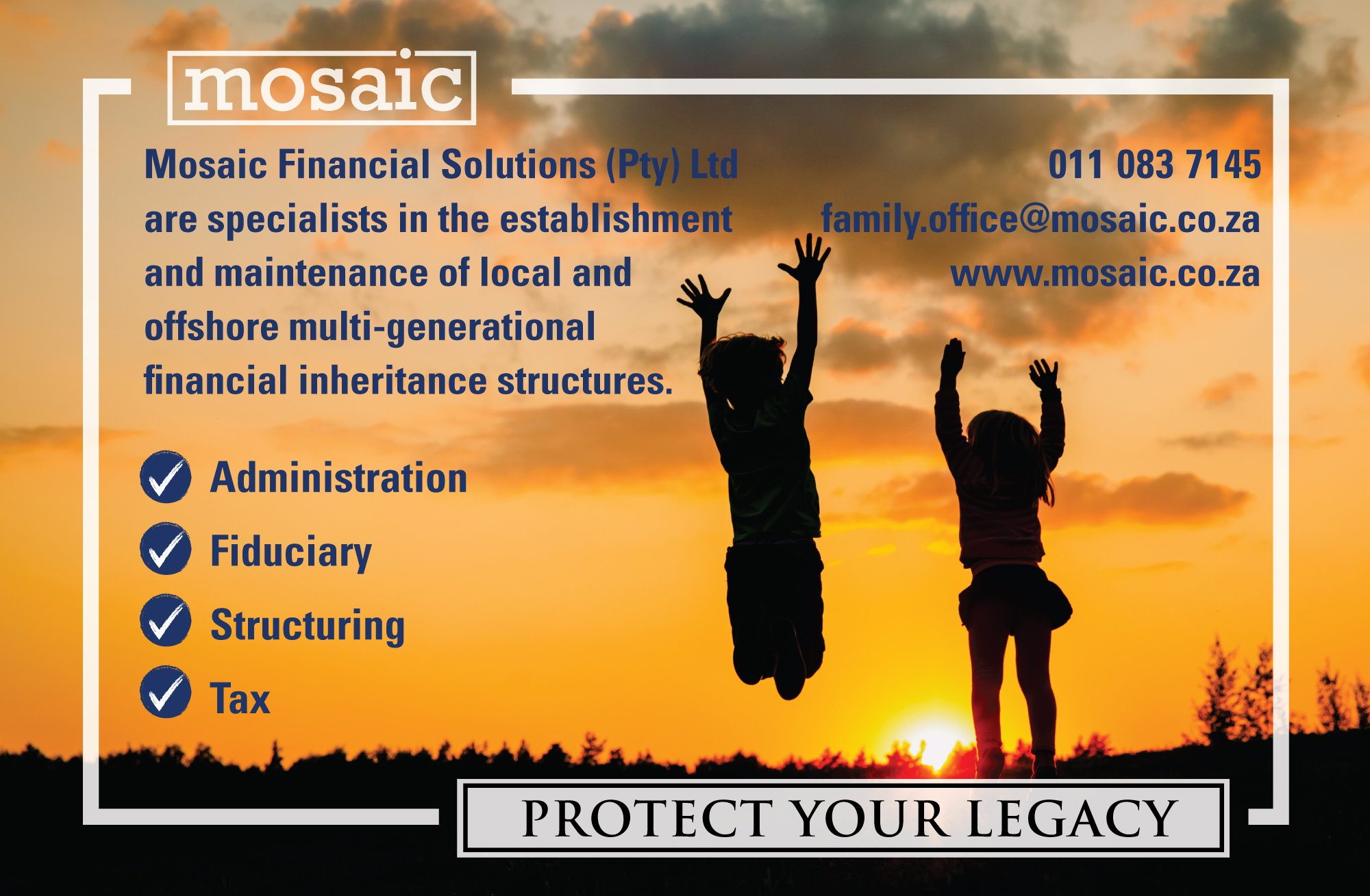 Newspaper Ad Design by cristian lee for Mosaic Financial Solutions (Pty) Ltd | Design #22453496