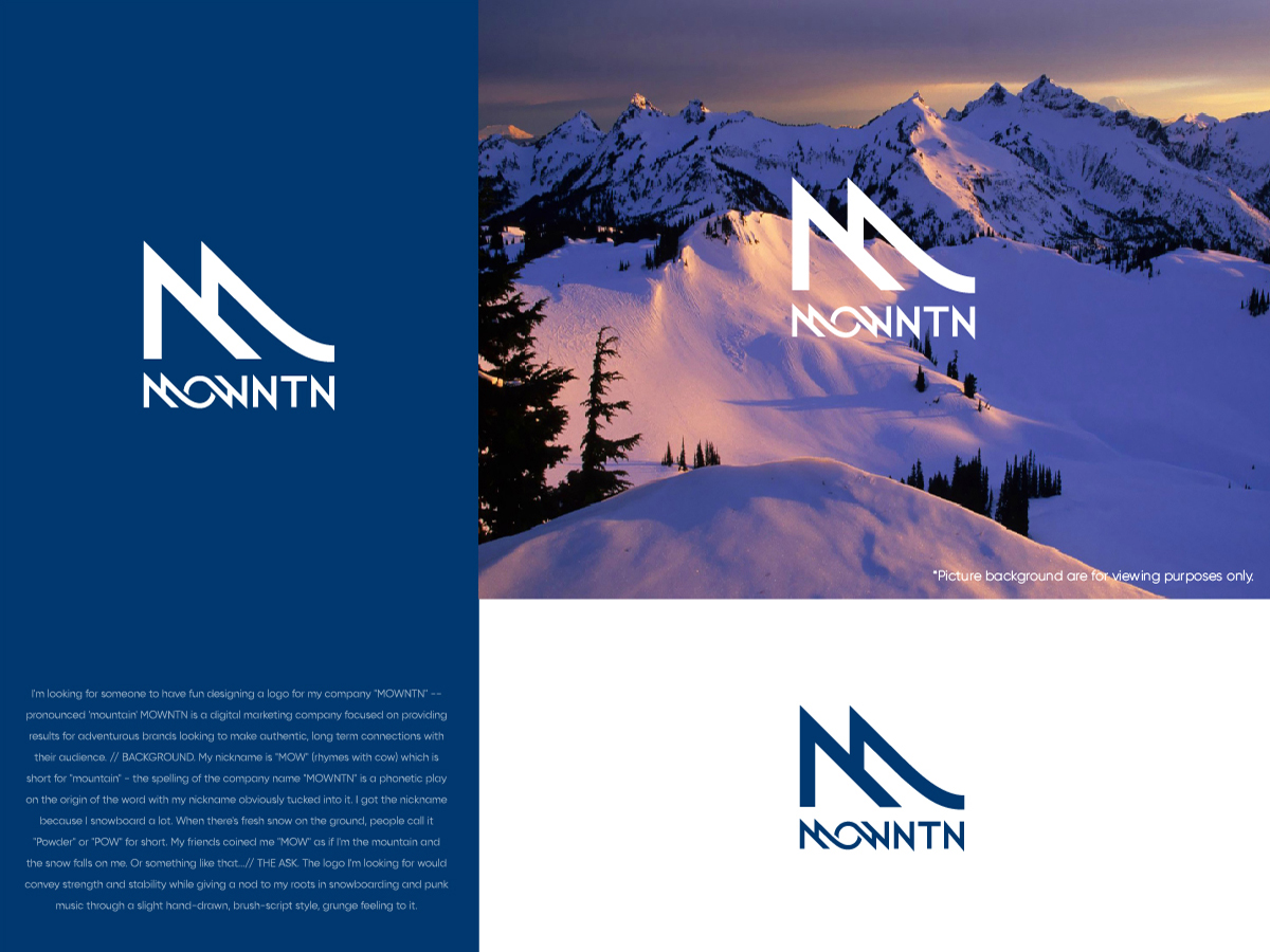 Logo Design by dharlan for MOWNTN | Design #22446097