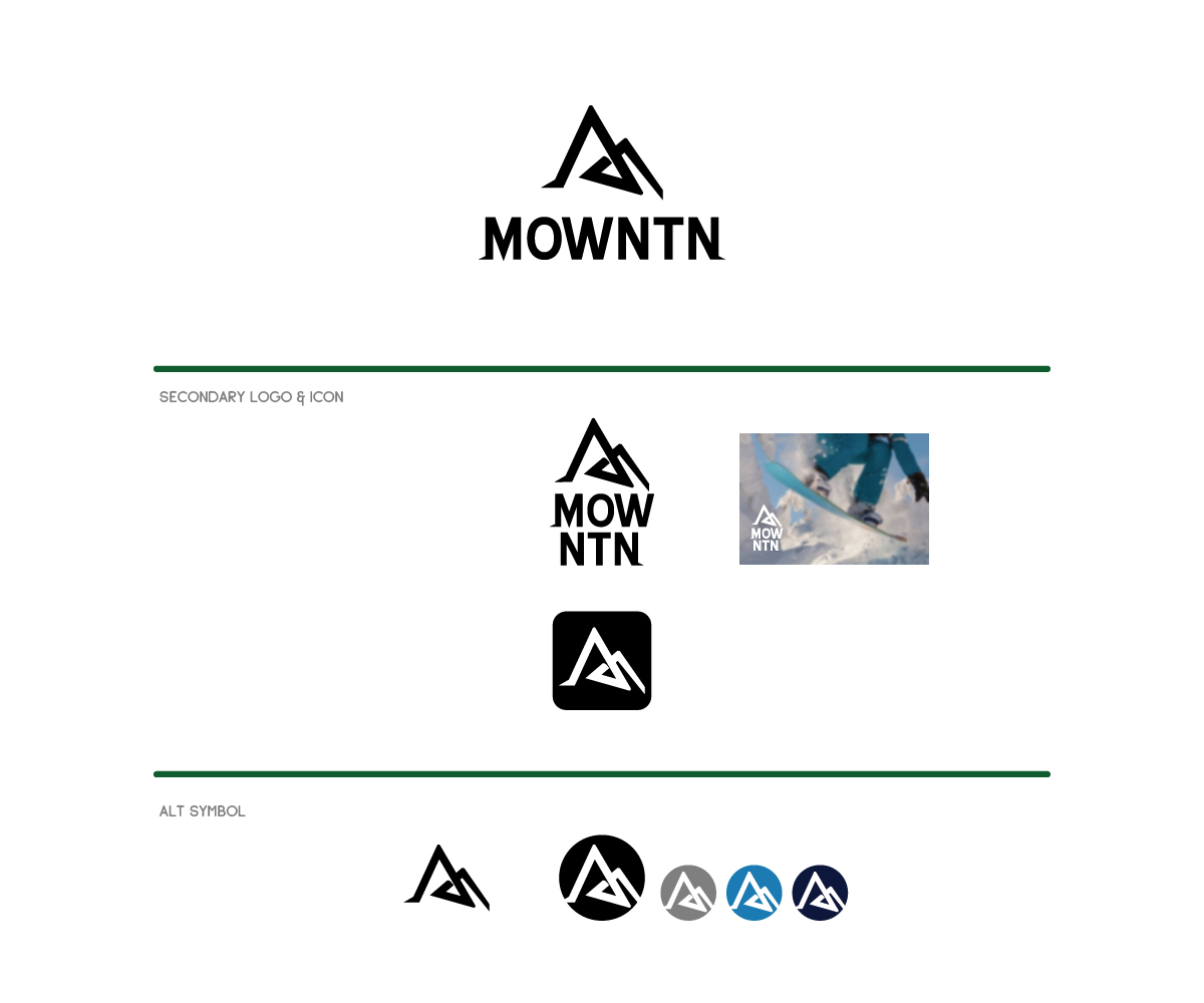 Logo Design by Rawrandrawr for MOWNTN | Design #22463077