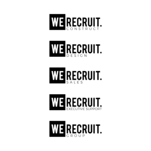 Brand and business partnership arms division ie We Recruit. Property We Recuit. IT etc | Logo Design by JohnM.