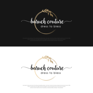 Baruch Couture Dress to Bless  | Logo Design by sushsharma99