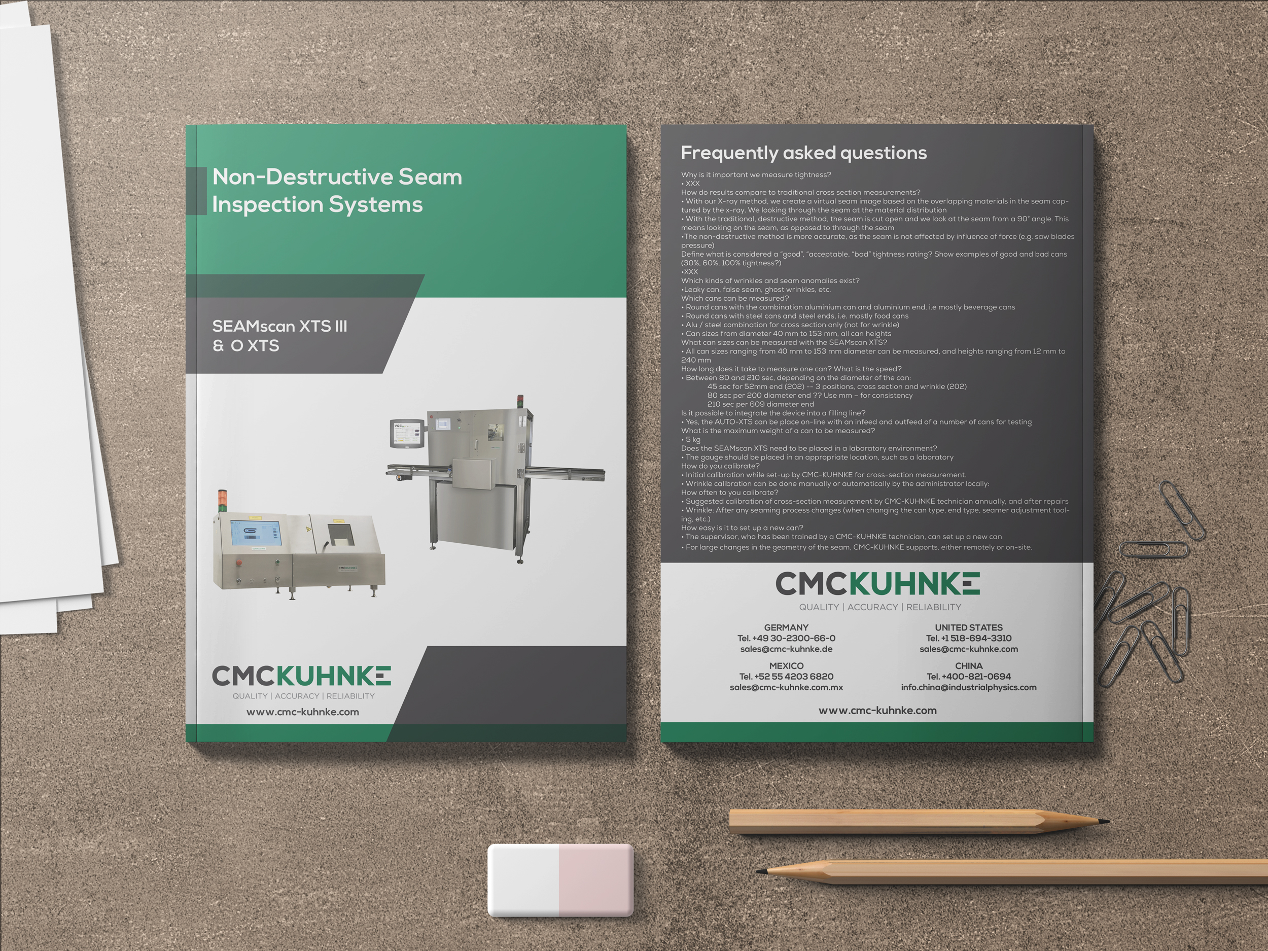 Brochure Design by cristian lee for CMC-Kuhnke GmbH | Design #22477942