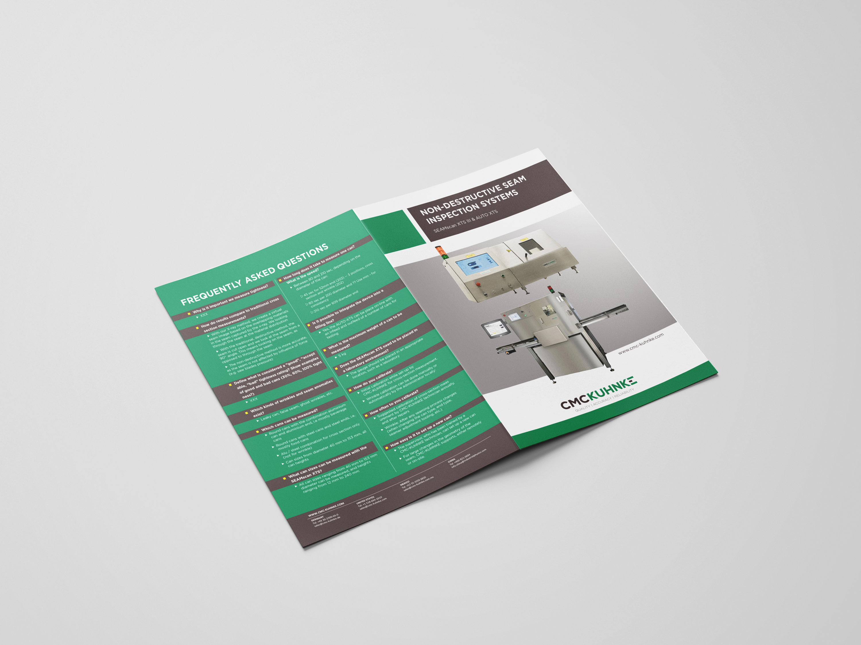 Brochure Design by Rationalbay for CMC-Kuhnke GmbH | Design #22467540