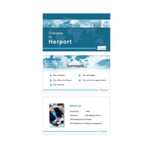 ENTREPRISE INTERNATIONAL DANS LE TRANSPORT AERIEN MARITIME ET LOGISTIQUE | PowerPoint Design by bright design