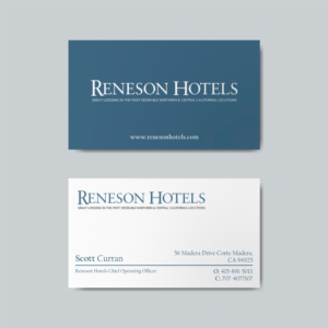 Reneson Hotels Business Card and Logo | Business Card Design by graphicssquare