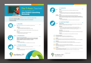 Design de Brochure par rkailas pour CARREFOUR JEUNESSE-EMPLOI DE L'OUEST DE L'ILE | Design : #22493726