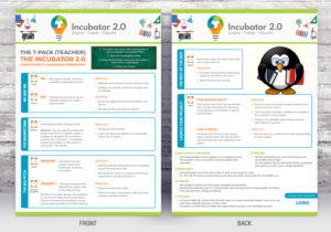 Design de Brochure par SAI DESIGNS pour CARREFOUR JEUNESSE-EMPLOI DE L'OUEST DE L'ILE | Design : #22471895