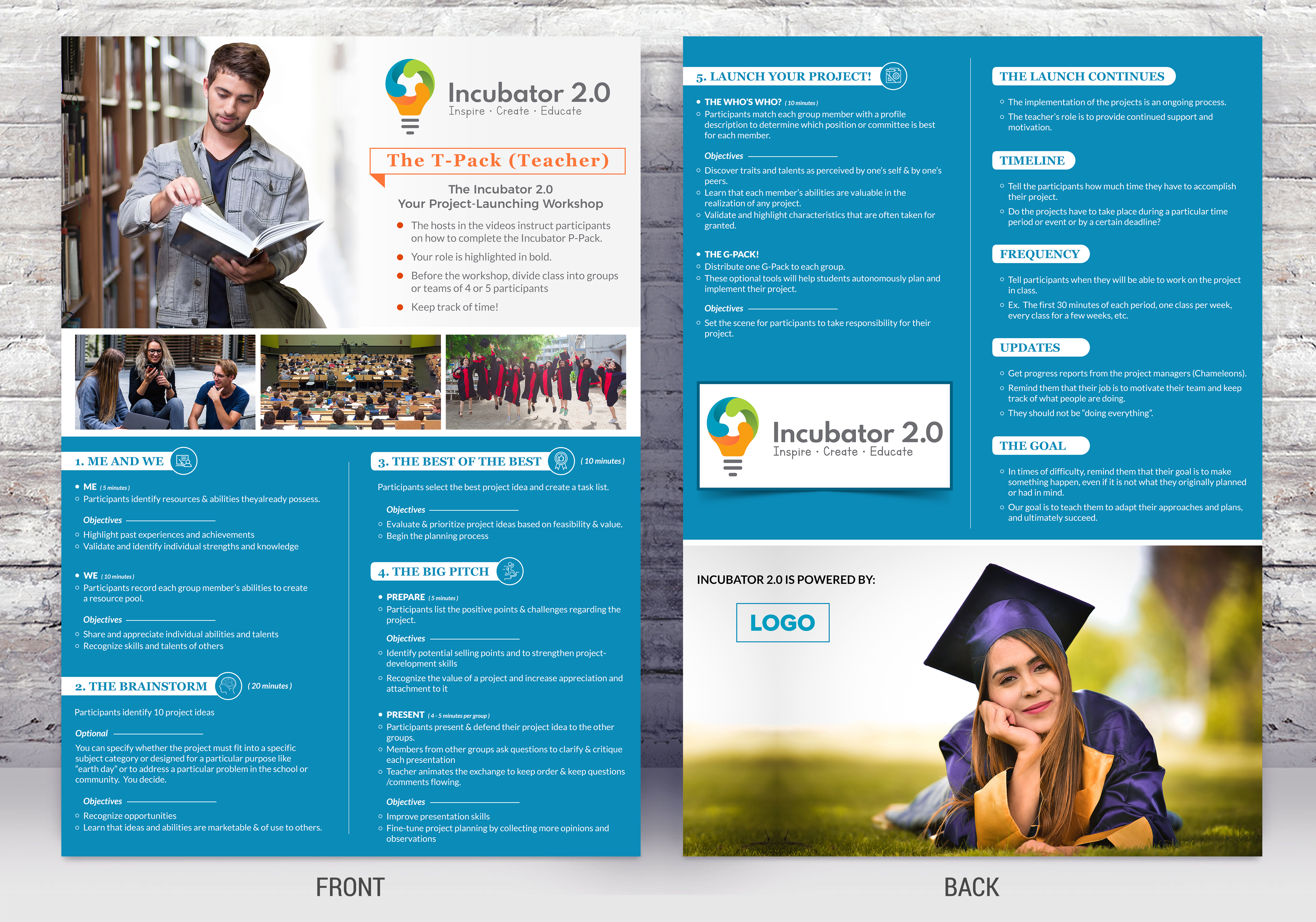 Broschüren-Design von SAI DESIGNS für CARREFOUR JEUNESSE-EMPLOI DE L'OUEST DE L'ILE | Design #22478538