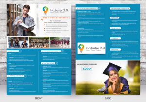 Design de Brochure par SAI DESIGNS pour CARREFOUR JEUNESSE-EMPLOI DE L'OUEST DE L'ILE | Design : #22478538