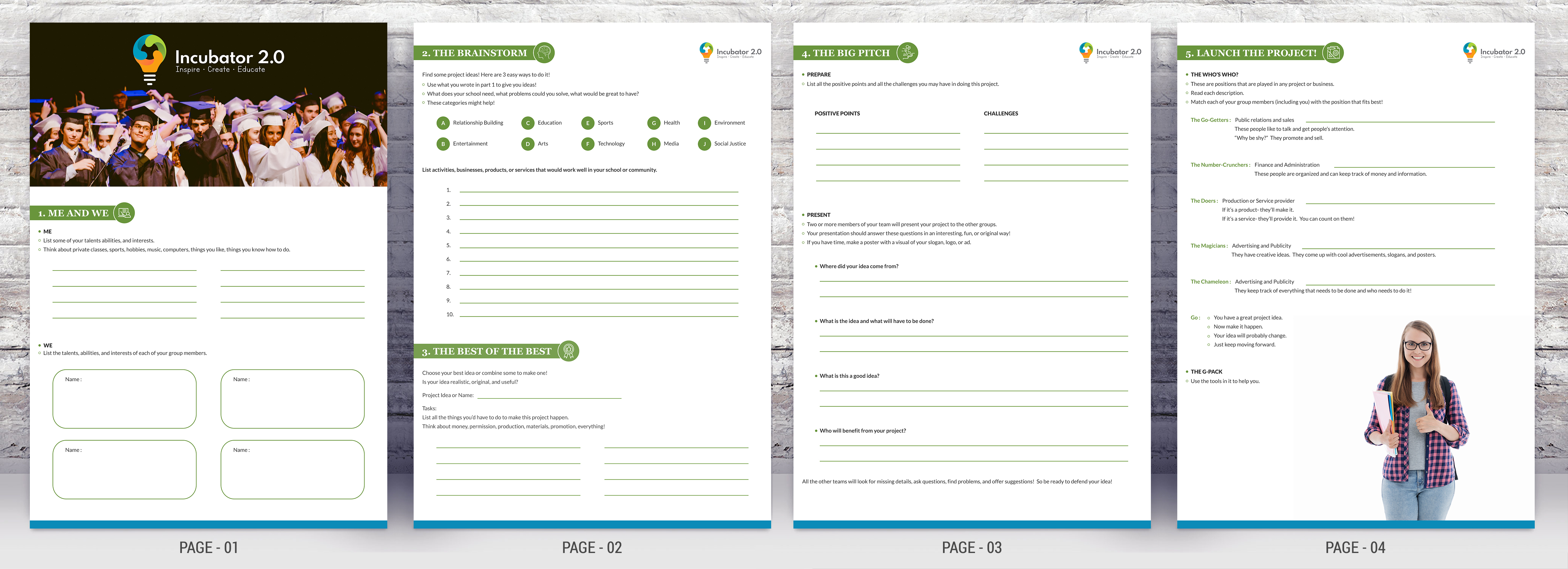 Brochure Design by SAI DESIGNS for CARREFOUR JEUNESSE-EMPLOI DE L'OUEST DE L'ILE | Design #22478540