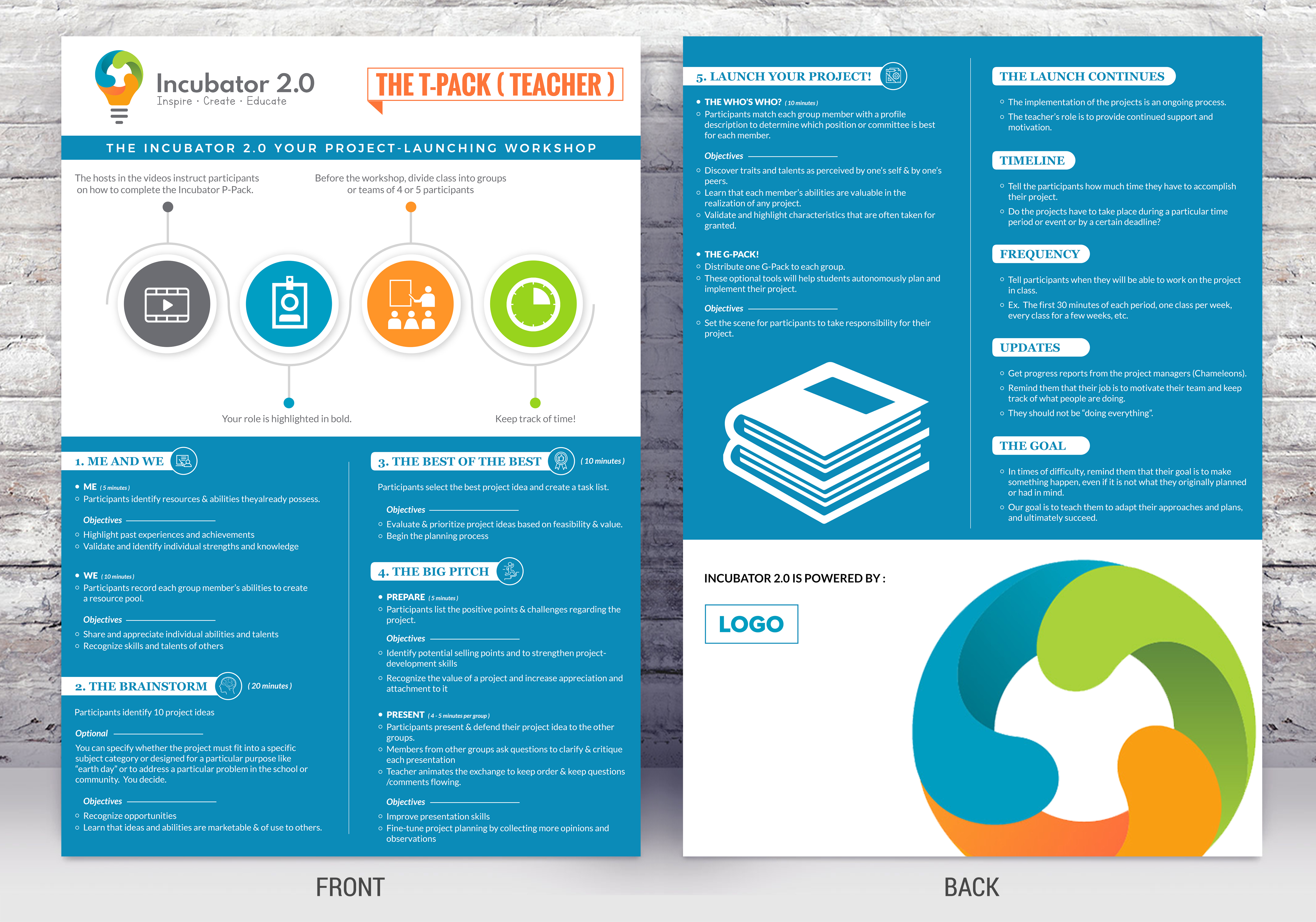 Brochure Design by SAI DESIGNS for CARREFOUR JEUNESSE-EMPLOI DE L'OUEST DE L'ILE | Design #22490911