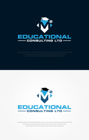 M2 Educational Consulting Ltd. is the name.  The number 2 in the name should be squared so that the name when said is M squared educational consulting ltd. | Logo Design by sushsharma99