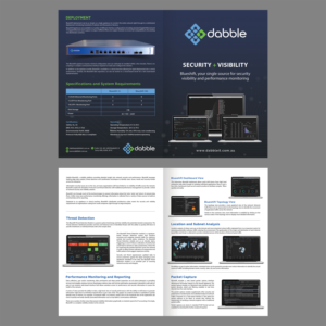 Cyber Security Product Bi-Fold Brochure | Brochure Design by GraphicsGuru
