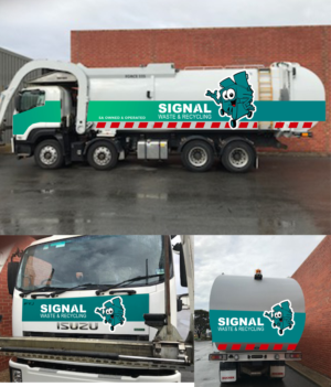 Truck wrap and logo design.  Design the wrap and colours for a new front lift waste and recycling... | Diseño Gráfico por jaycobbb