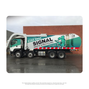 Truck wrap and logo design.  Design the wrap and colours for a new front lift waste and recycling... | Diseño Gráfico por heymlett