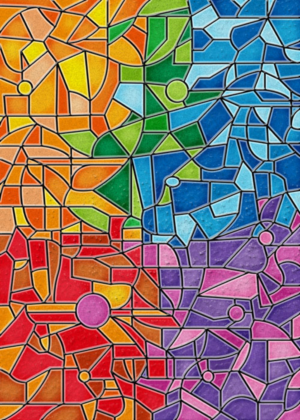 Stained Glass Wedding Invitation/Stationary Design | Stationery Design by Jul-D