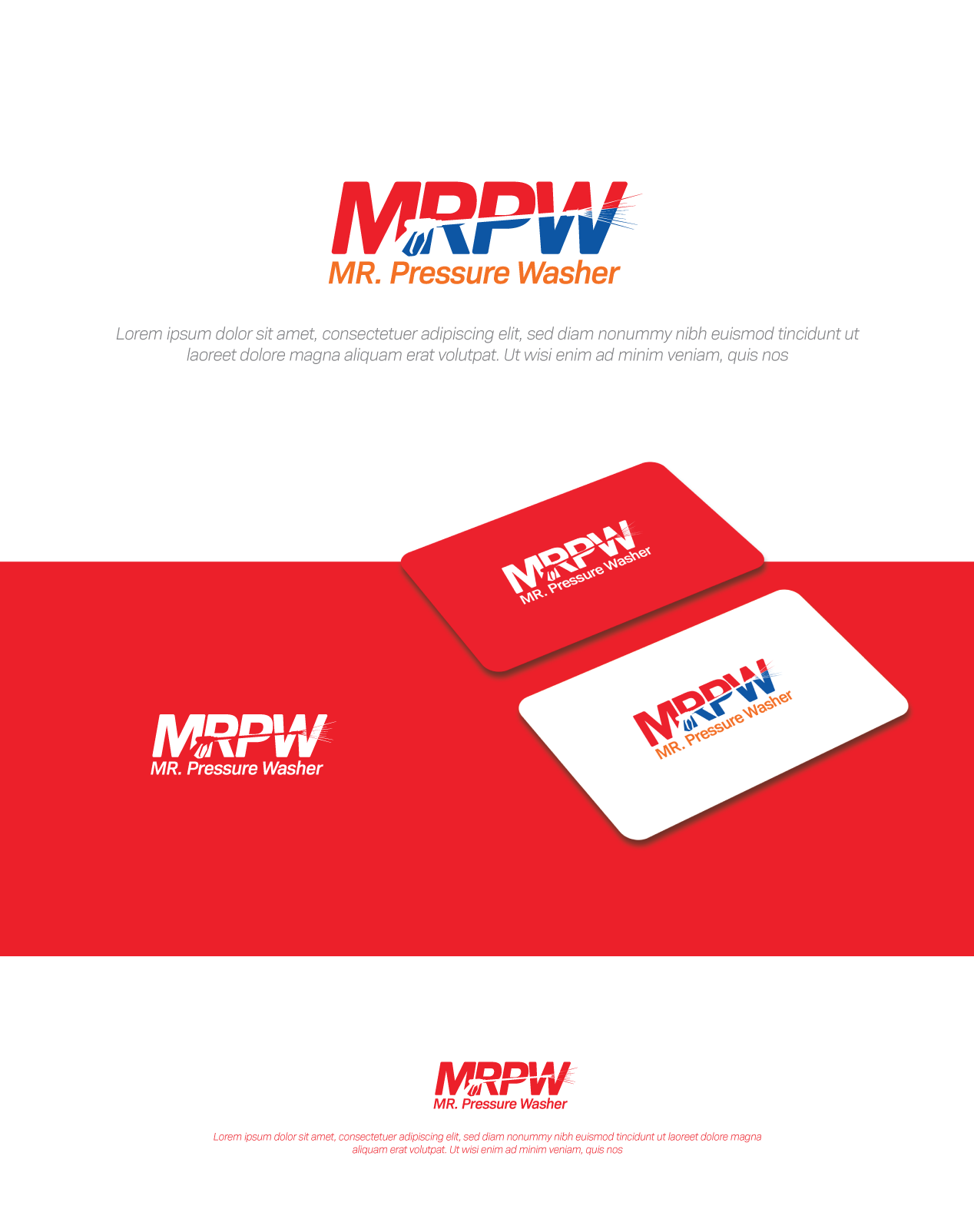 Logo Design by Mosa Abo swelem for Mr. Pressure Washer Inc. | Design #22456872
