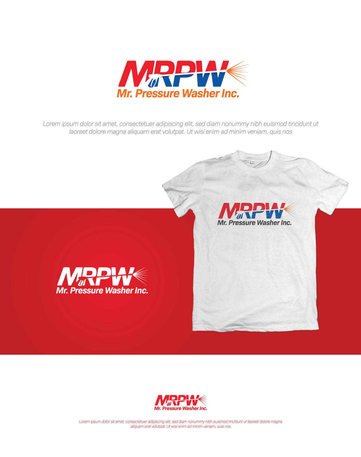 Logo Design by Mosa Abo swelem for Mr. Pressure Washer Inc. | Design #22465246