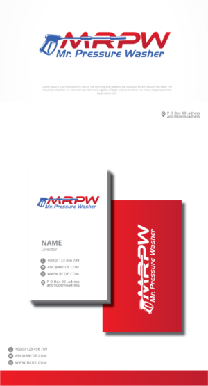 Logo-Design von graphicevolution für Mr. Pressure Washer Inc. | Design: #22471343