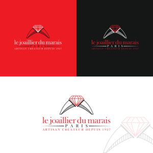 le joaillier du marais /paris/artisan créateur depuis 1927 | Design de Logo par Rii