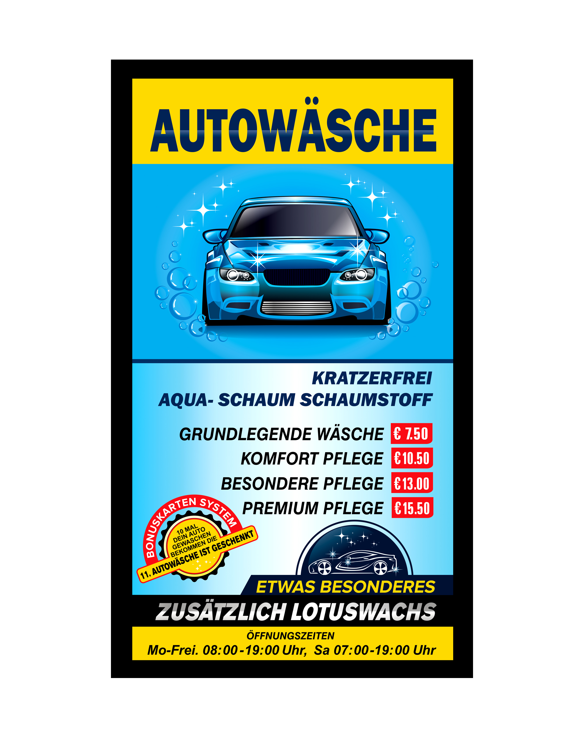 Billboard Design by sanalkumar for Waschfabrik Autopflege GmbH | Design #22511348