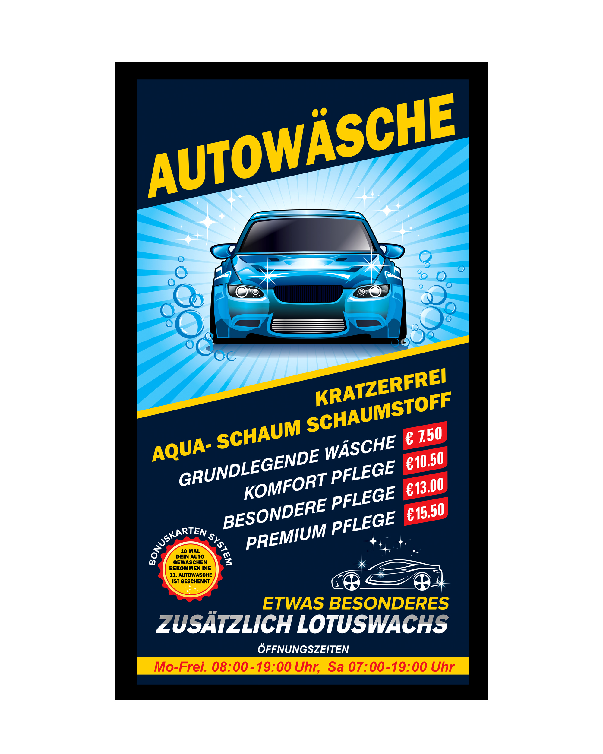 Billboard Design by sanalkumar for Waschfabrik Autopflege GmbH | Design #22511794