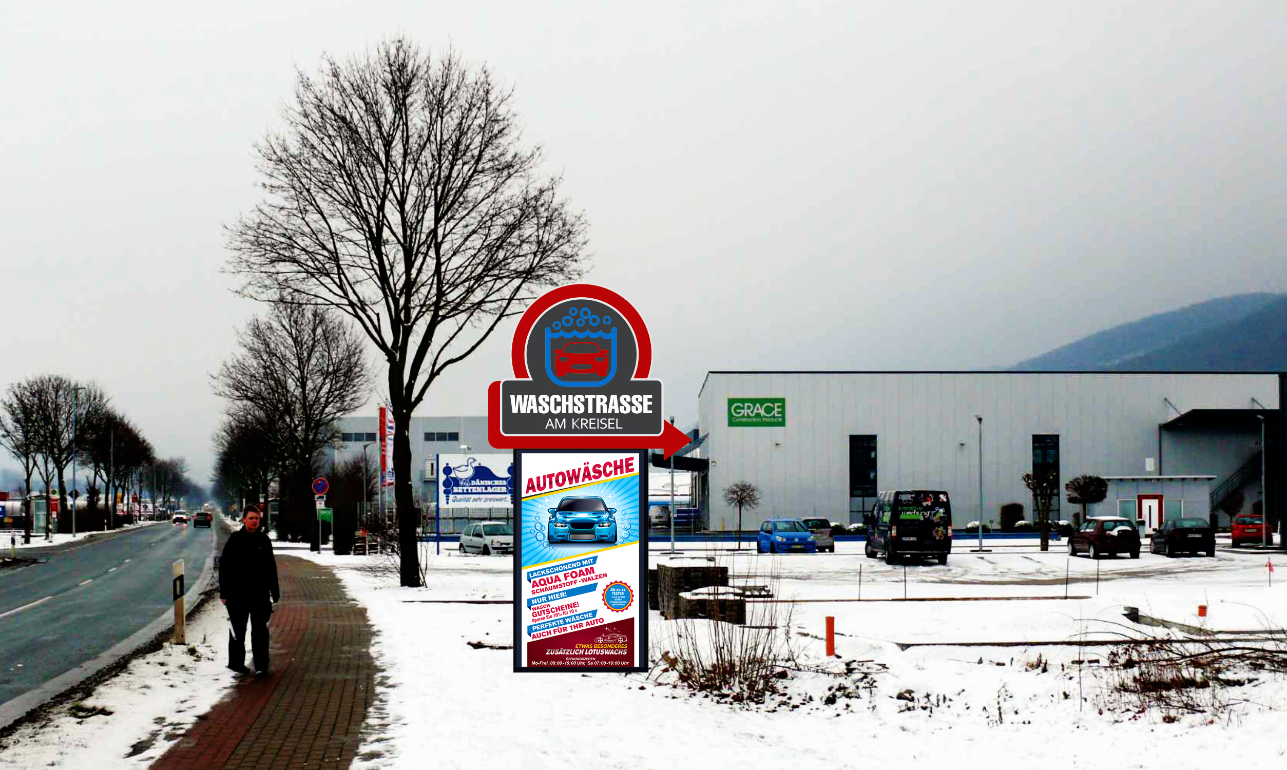 Billboard Design by sanalkumar for Waschfabrik Autopflege GmbH | Design #22517281