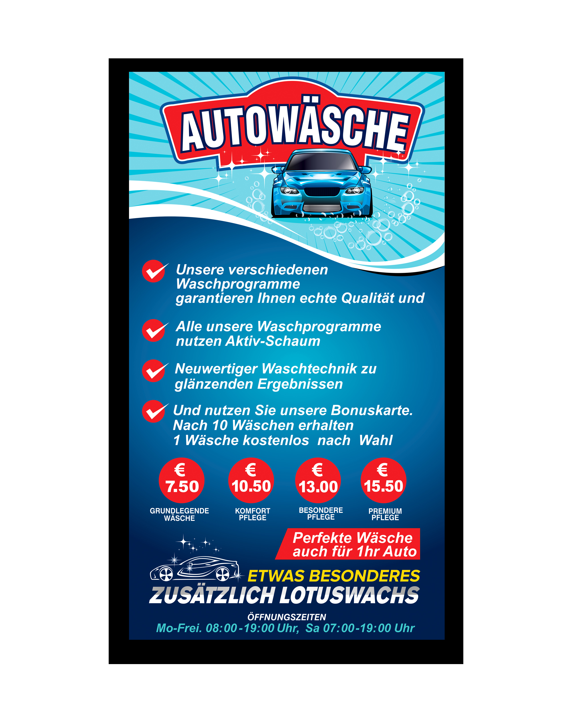 Design de Panneau par sanalkumar pour Waschfabrik Autopflege GmbH | Design #22524945