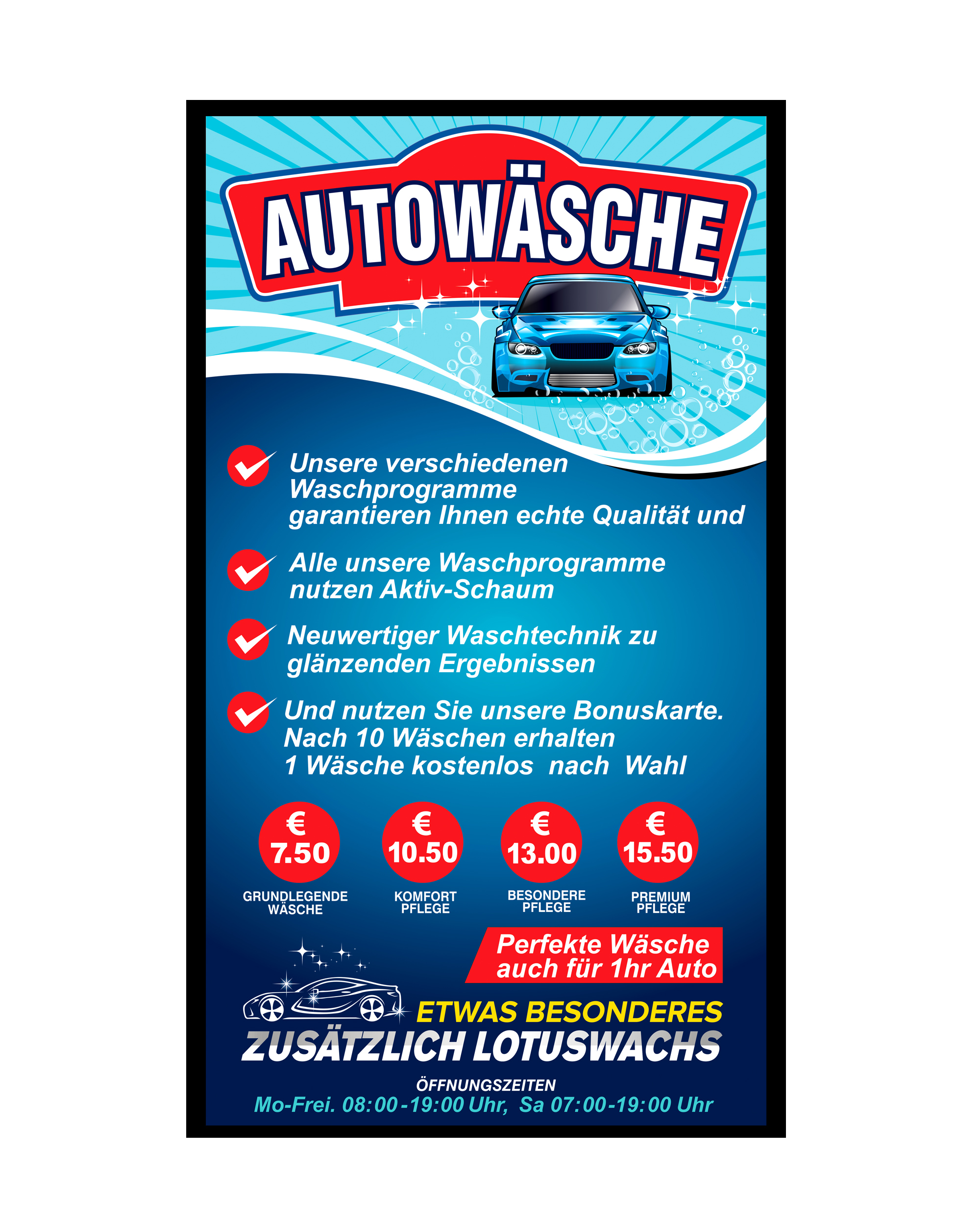 Billboard Design by sanalkumar for Waschfabrik Autopflege GmbH | Design #22524999