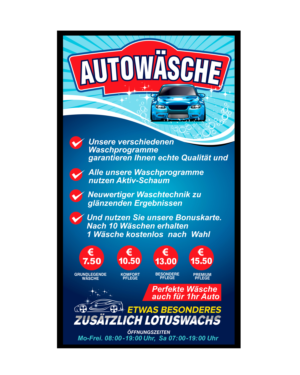 Billboard Design by sanalkumar for Waschfabrik Autopflege GmbH | Design: #22524999