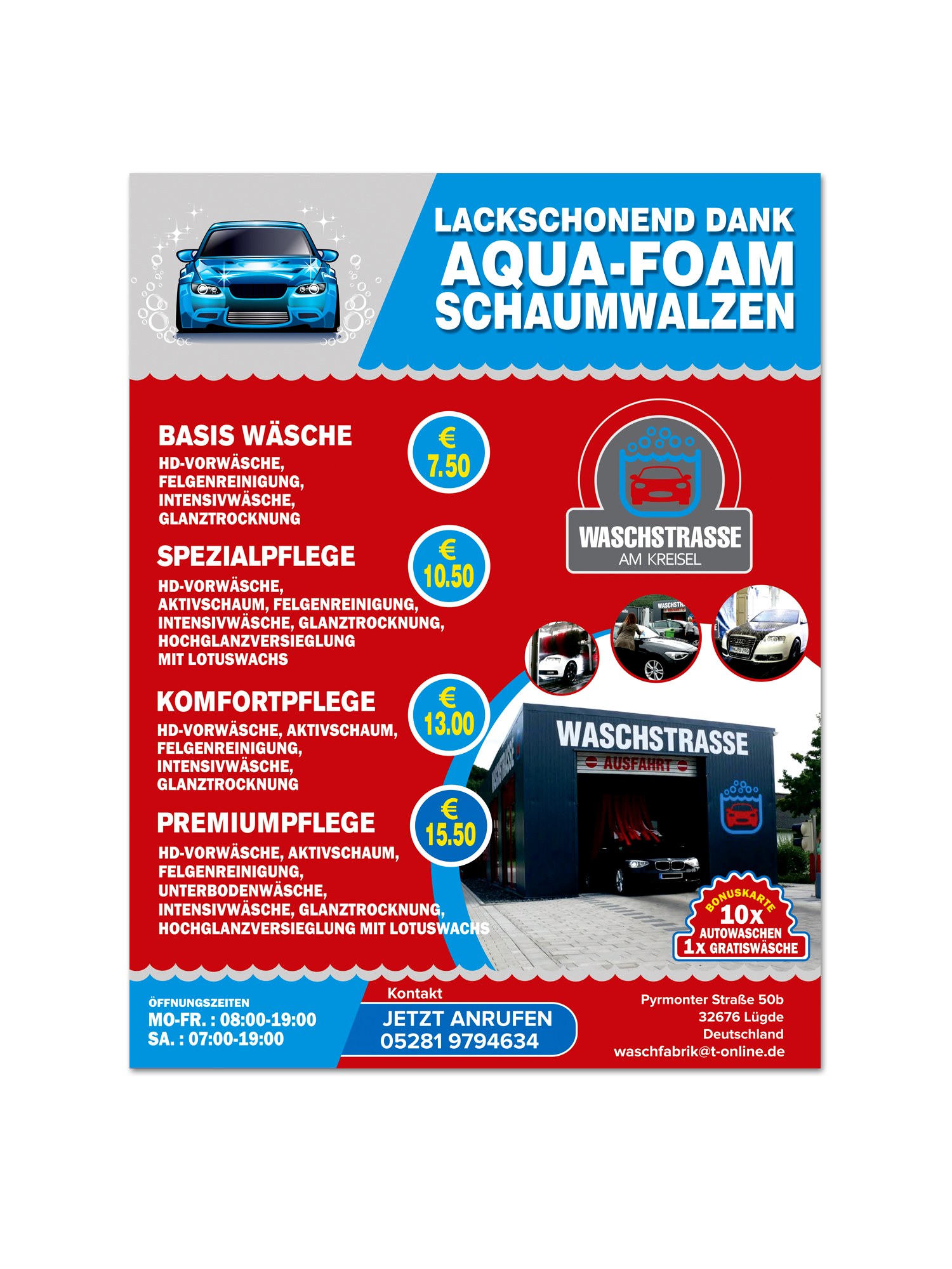 Billboard Design by sanalkumar for Waschfabrik Autopflege GmbH | Design #22787947