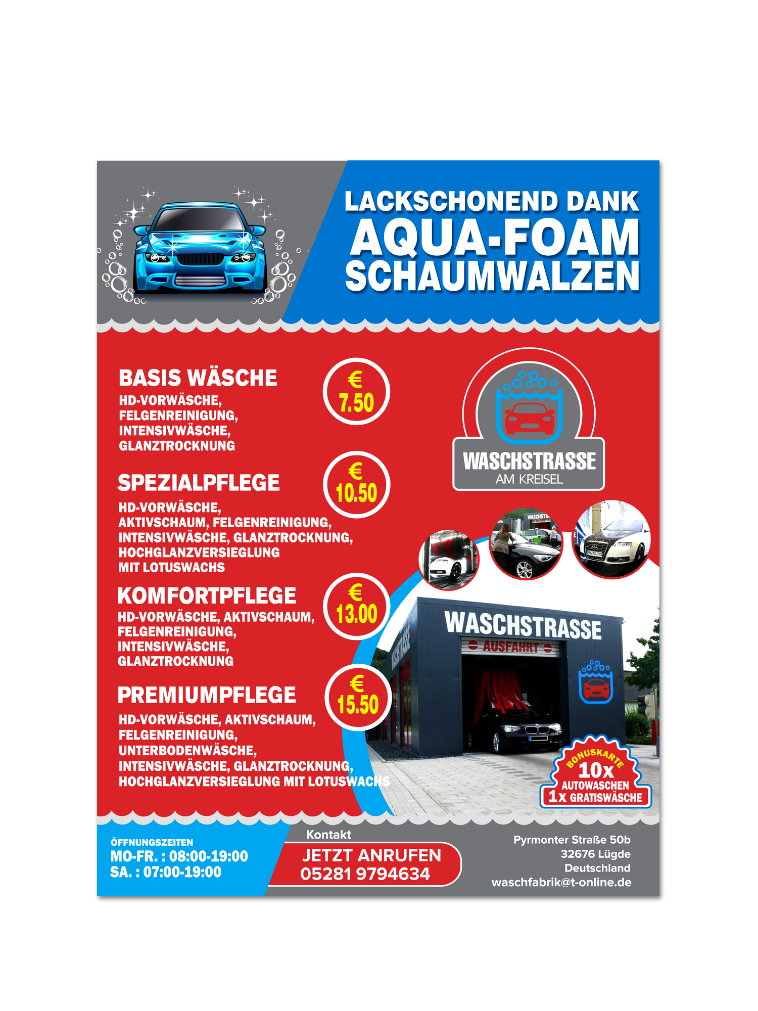 Design de Panneau par sanalkumar pour Waschfabrik Autopflege GmbH | Design #22787948