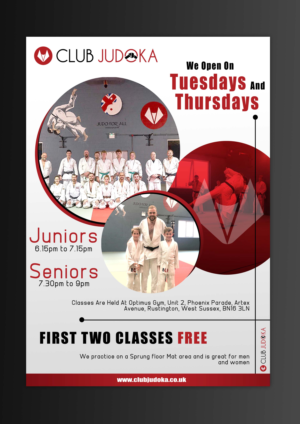 Club Judoka promotional leaflet to attract new members | Flyer Design by Adnan.design