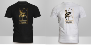 Death Tarrot Card Style T Shirt Design with Company Name | Diseño de Camiseta por Kero