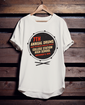 T-shirt for high school drumline contest | Diseño de Camiseta por fallingpixels