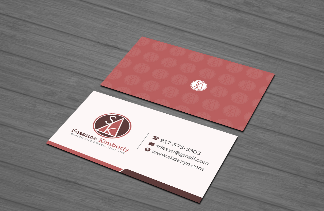 Visitenkarten-Design von Creations Box 2015 für Suzanne Kimberly Design and Consulting, Inc. | Design #22477483