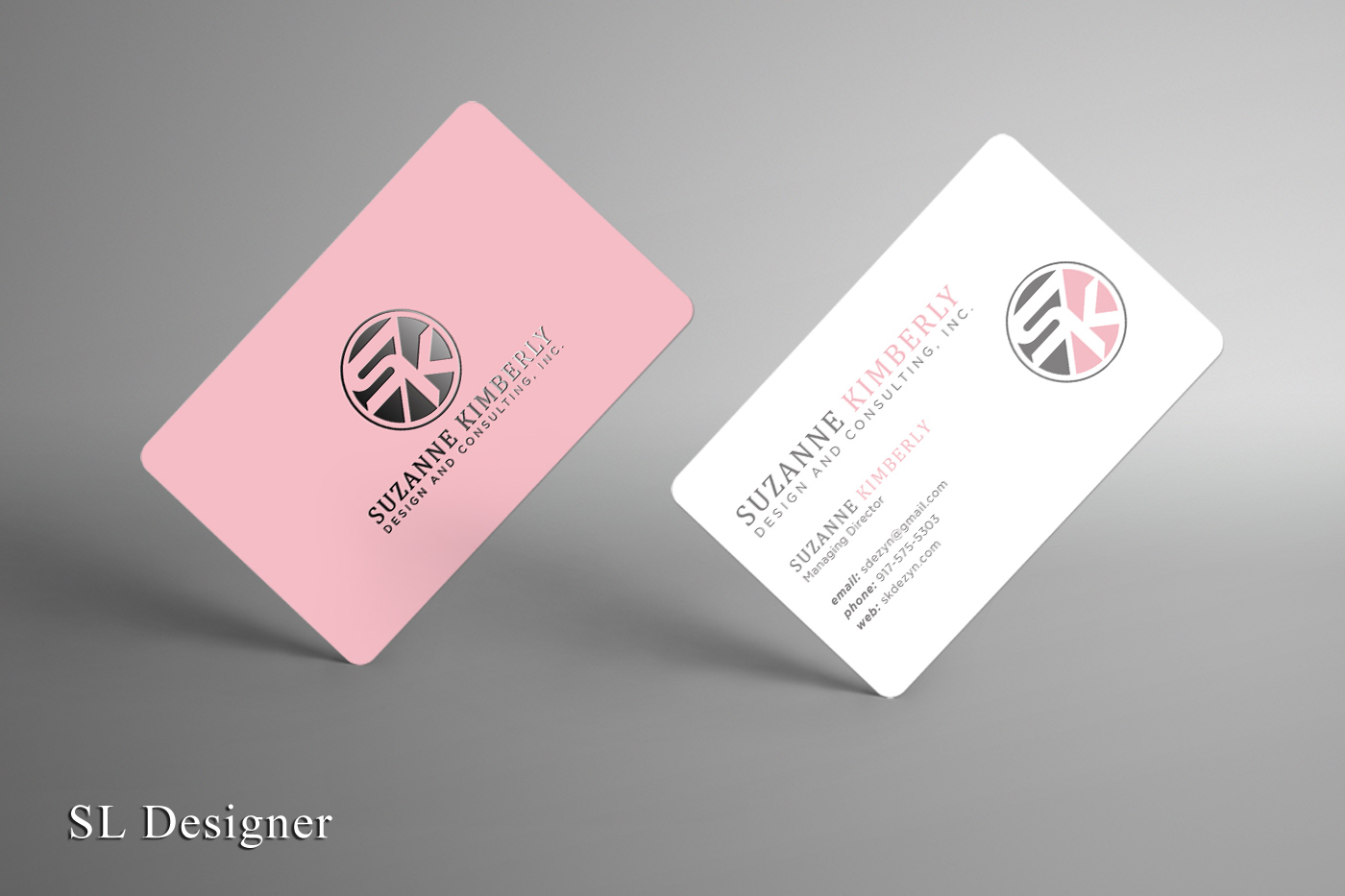 Business Card Design by SL Designer for Suzanne Kimberly Design and Consulting, Inc. | Design #22464793